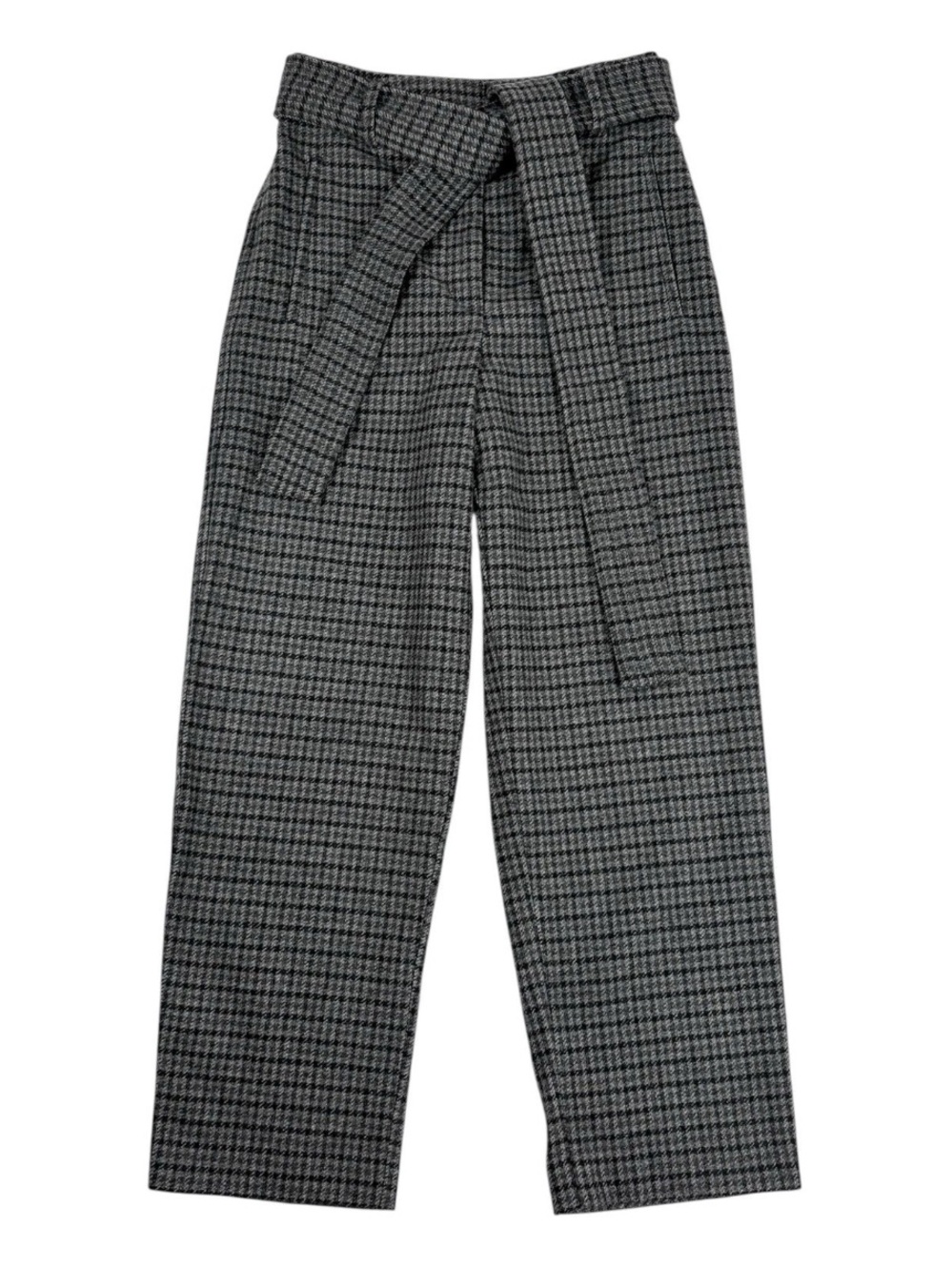 WILFRED Aritzia Wool Tie-Front Cropped High Waisted Pants Size 2 Career Academia